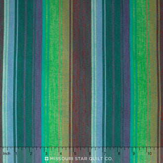 Kaffe Wovens - Exotic Stripe Emerald Yardage