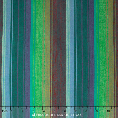 Kaffe Wovens - Exotic Stripe Emerald Yardage