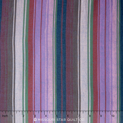 Kaffe Wovens - Exotic Stripe Midnight Yardage
