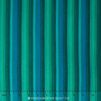 Kaffe Wovens - Multi Stripe Deep Sea Yardage