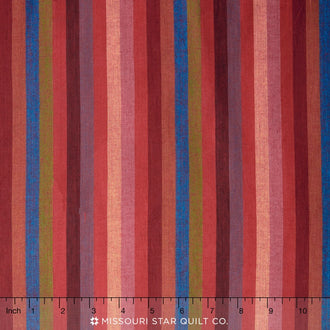Kaffe Wovens - Narrow Stripe Red Yardage