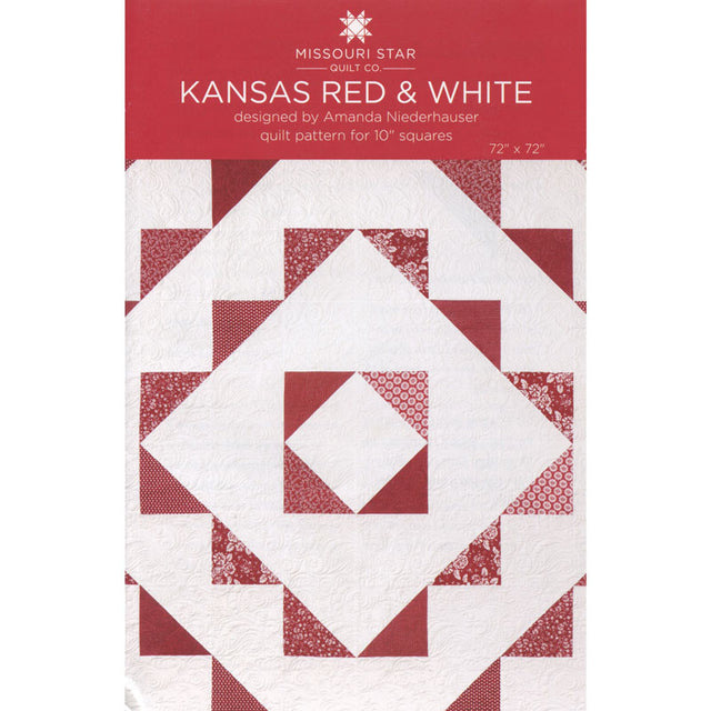 Kansas Red & White Quilt Pattern by Missouri Star