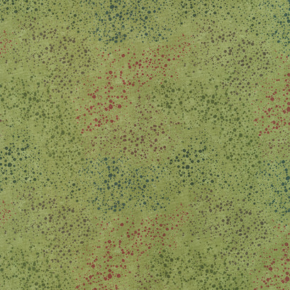 Kansas Troubles Favorites - Splatter Texture Green 108" Wide Backing
