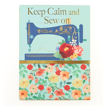 Keep Calm and Sew On Pocket Notepad