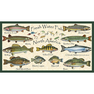 Keep it Reel - Descriptive Fish Ivory Panel