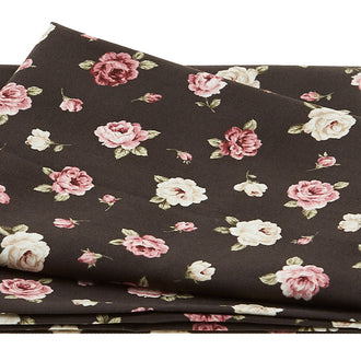 Kelly-Roses - Budding Roses Black One Yard Cut