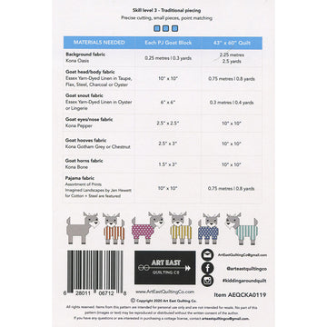 Kidding Around - Goats in Pajamas Quilt Pattern Alternative View #1