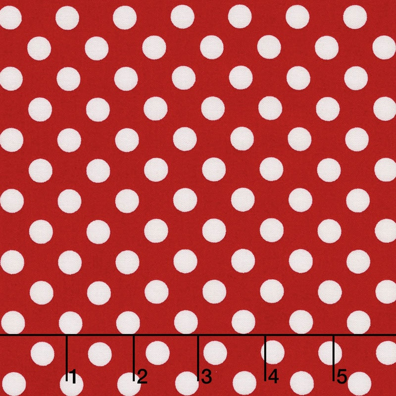Kimberbell Basics - Dots Red Yardage