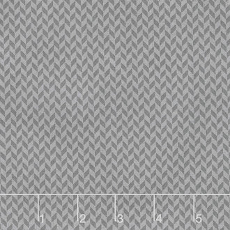 Kimberbell Basics - Herringbone Dark Gray Yardage