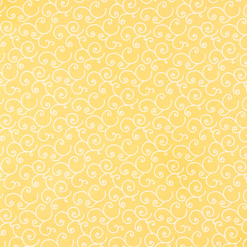 Kimberbell Basics - Yellow Scroll Yardage