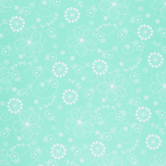 Kimberbell - Doodles Teal 108" Wide Backing