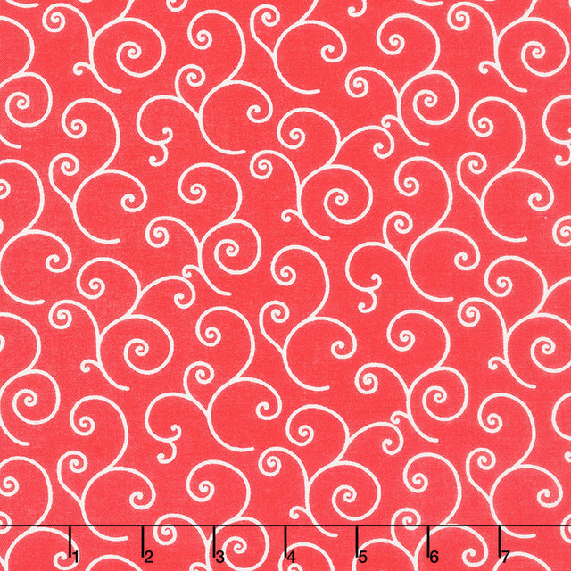 Kimberbell - Scroll Red 108" Wide Backing