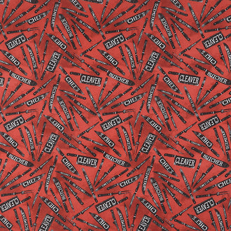 King of the Grill - Butcher Knives Red Yardage