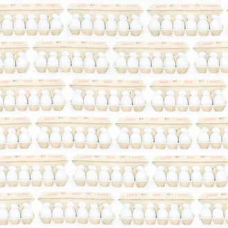 Kiss the Cook - Eggs Eggshell Digitally Printed Yardage