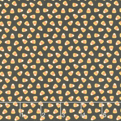 Kitty Corn - Candy Corn Midnight Yardage