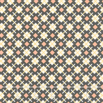 Kitty Corn - Party Plaid Midnight Yardage