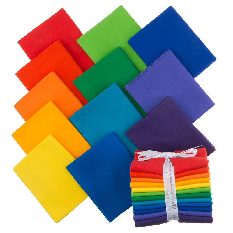 Kona Cotton - Bright Rainbow Palette Fat Quarter Bundle Primary Image
