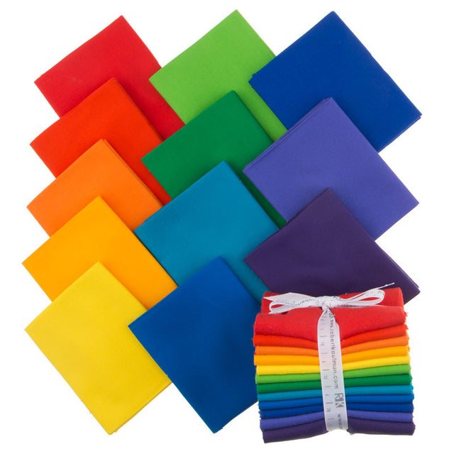 Kona Cotton - Bright Rainbow Palette Fat Quarter Bundle Primary Image