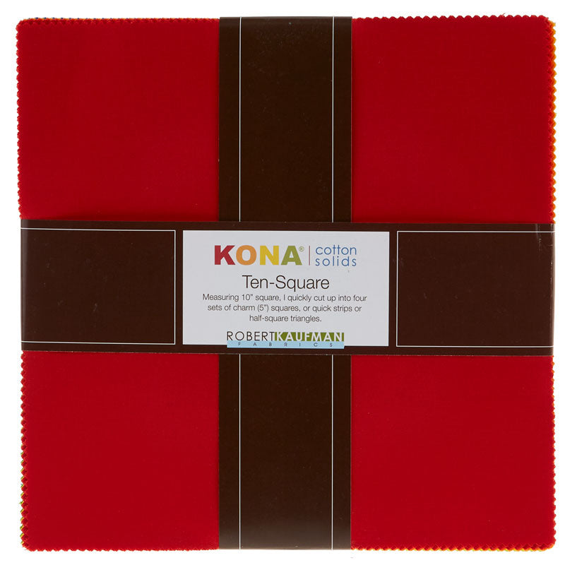 Kona Cotton - Bright Rainbow Palette Ten Squares Alternative View #1