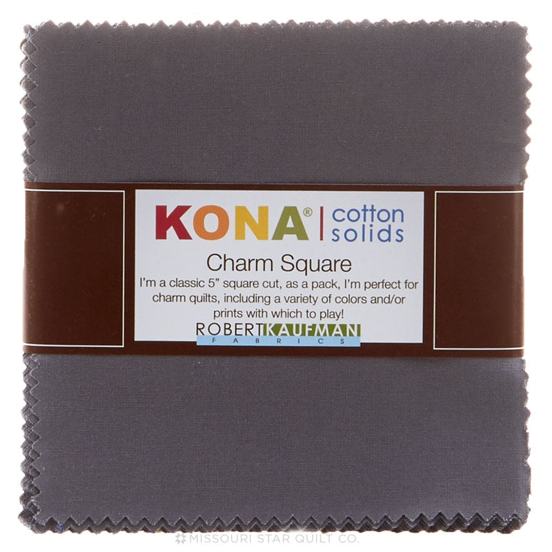 Kona Cotton - Coal Charm Pack