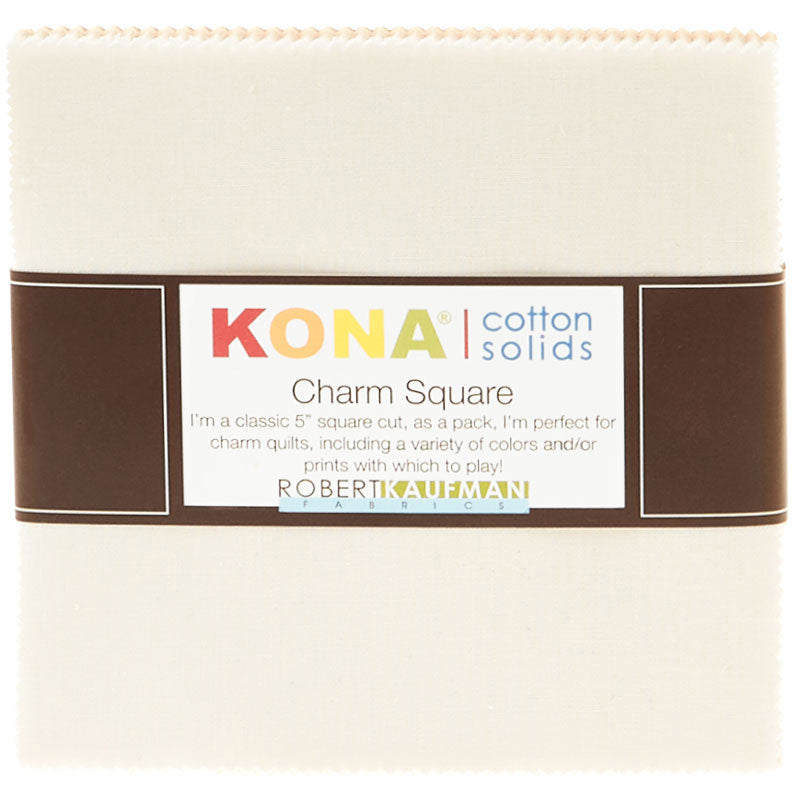 Kona Cotton - Not Quite White Charm Pack