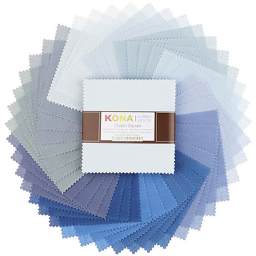Kona Cotton - Overcast Charm Pack