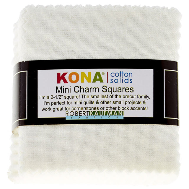 Kona Cotton - Snow Mini Charm Pack