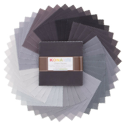 Kona Cotton - Stormy Skies Charm Pack