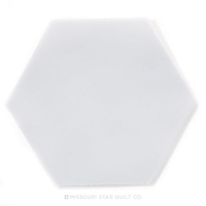 Kona Cotton - White Hexie Cuts