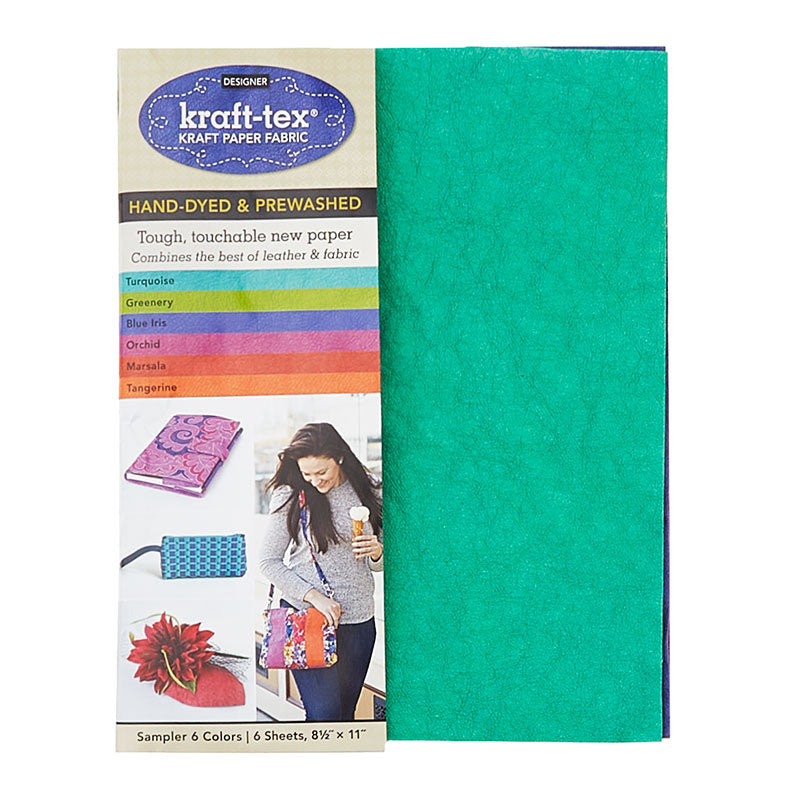 Kraft-tex Designer Sampler Sheets- 6 Colors Hand-Dyed & Prewashed Alternative View #2