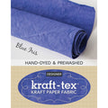 Kraft-tex Kraft Paper Fabric Roll - Blue Iris Hand-Dyed & Prewashed Alternative View #1