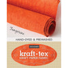 Kraft-tex Kraft Paper Fabric Roll - Tangerine Hand-Dyed & Prewashed
