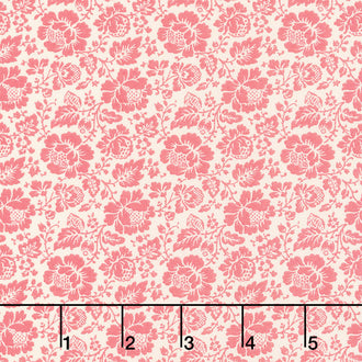 La Rose Rouge - Feligonde Pearl Faded Red Yardage