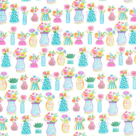 La Vida Loca - Darling Bouquets White Yardage