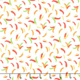 La Vida Loca - Hot, Hot, Hot White Yardage