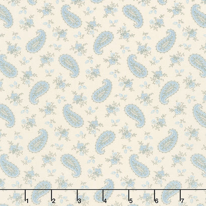 La Vie Boheme - Marcel Pearl French Blue Yardage
