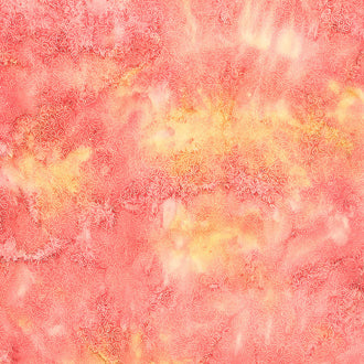 Lace & Grace Batiks - Dot Floral Sunset Yardage