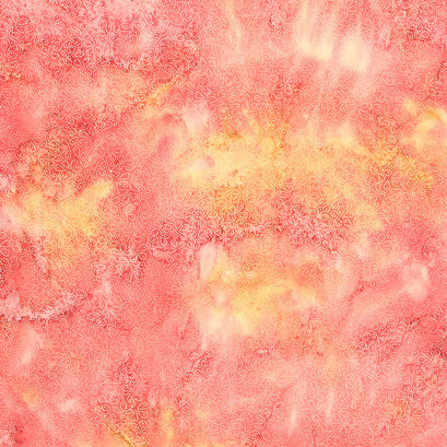 Lace & Grace Batiks - Dot Floral Sunset Yardage