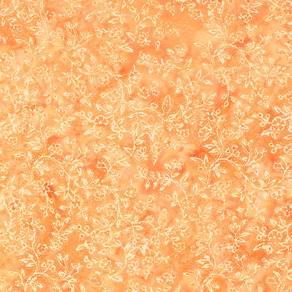 Lace & Grace Batiks - Dot Vine Dreamsicle Yardage
