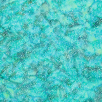 Lace & Grace Batiks - Dots Light Lagoon Yardage