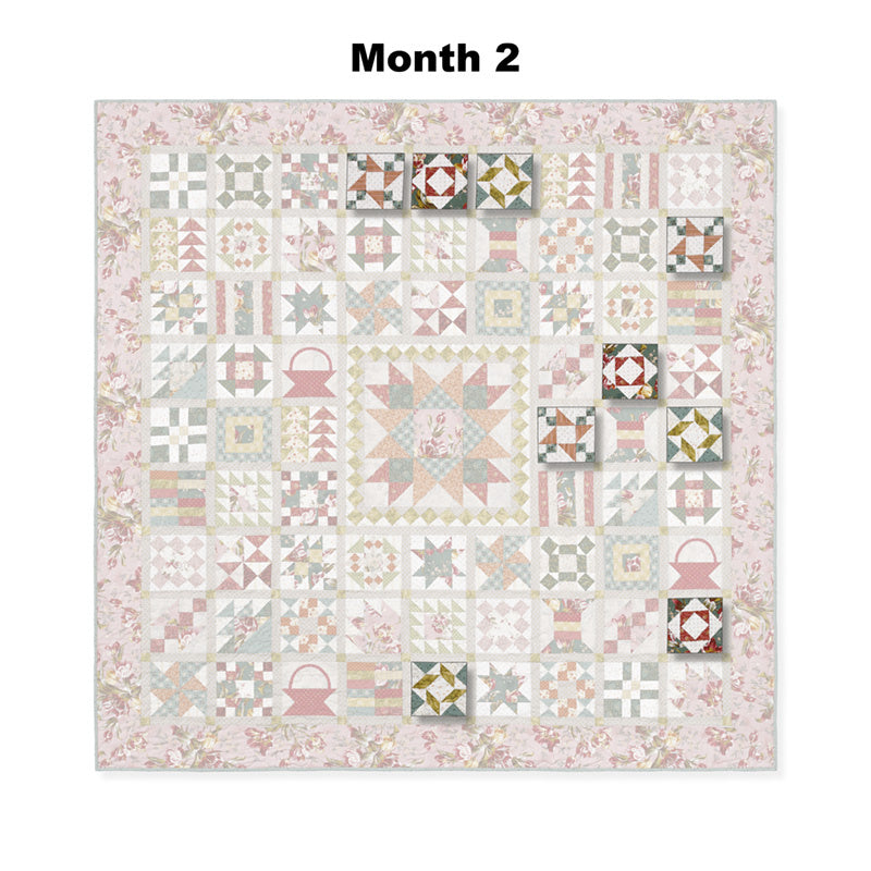 Lady Tulip Block of the Month Alternative View #3