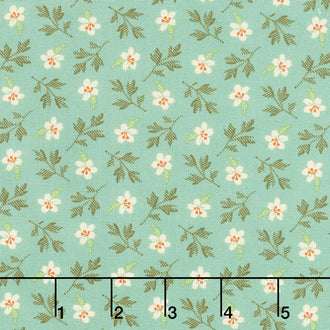 Lady Tulip - Petit Bloom Spanish Moss Yardage