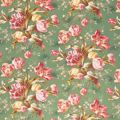 Lady Tulip - Tulip Bouquet Eucalyptus Yardage