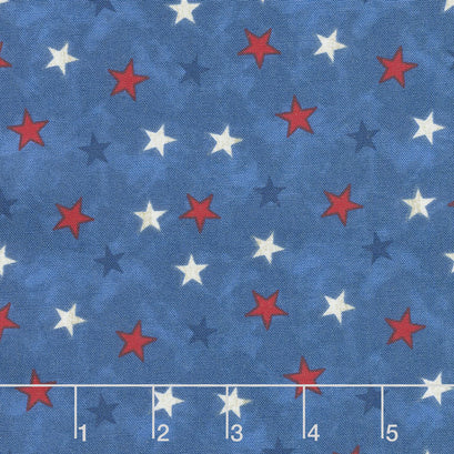 Lake Life - Stars Blue Yardage