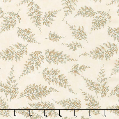 Lake Views - Ferns Ecru Yardage