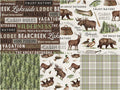 Lakeside Lodge 5 Easy Pieces Flannel Rolls