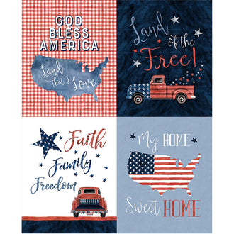 Land That I Love - Freedom Blue Panel