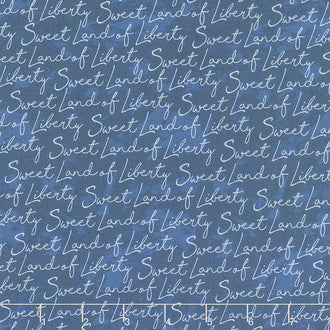 Land That I Love - Sweet Land of Liberty Navy Yardage