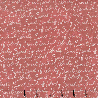 Land That I Love - Sweet Land of Liberty Red Yardage