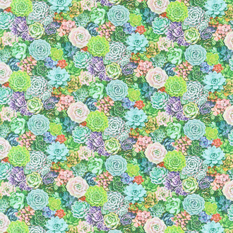 Landscape Medley - Succulents Yardage